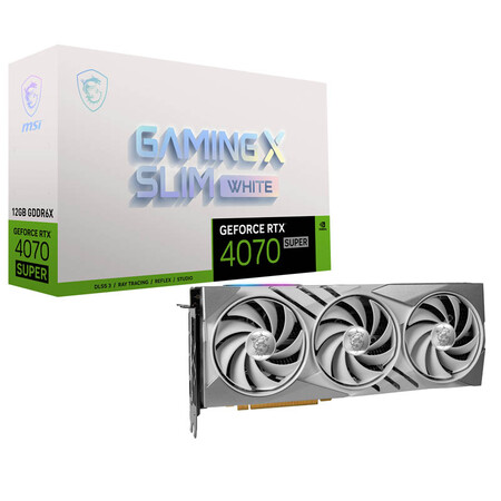 Tarjeta Grafica Msi Geforce Rtx 4070 Super Gaming X Slim White