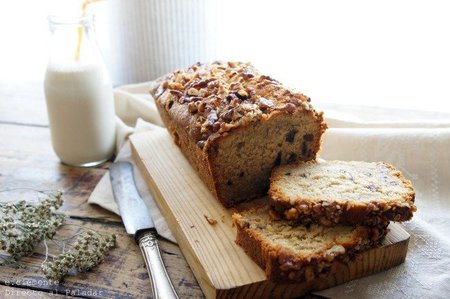 Plum cake de plátano y dátiles. Receta
