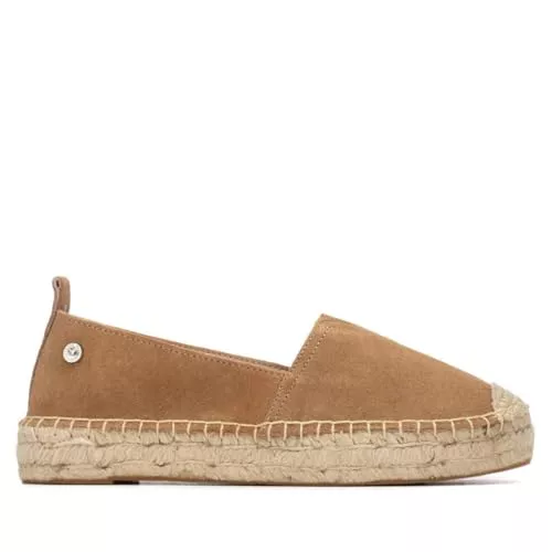 XTI - Alpargatas Mujer Camel - Calzado Cómodo y Versátil - Moda Casual - Modelo 14508001 (Talla 36)