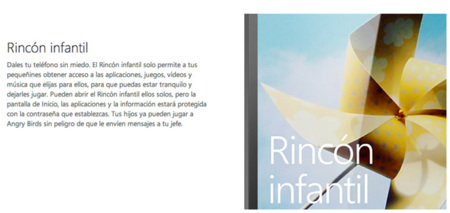 Windows Phone 8 para todos, Rincón Infantil y Salas