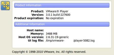Nueva actualización de VMware Player
