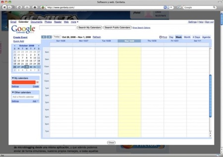 GCal Popup: accede a Google Calendar desde Firefox con un solo click