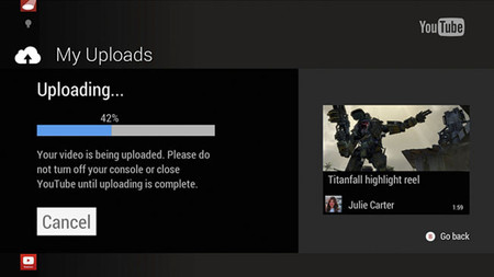 La subida de vídeos a Youtube desde Xbox One está a la vuelta de la esquina