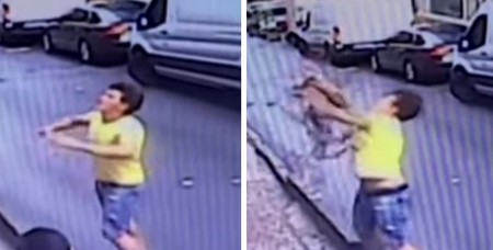 Coge al vuelo a una niña de dos años que se había precipitado por una ventana salvándole la vida