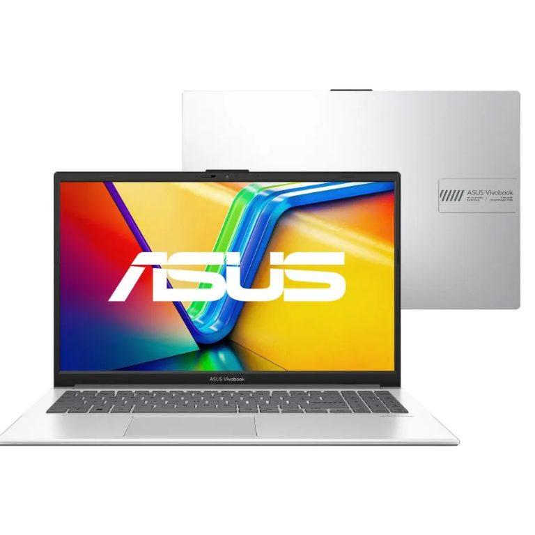 Notebook ASUS Vivobook Go 15 E1504GA Intel Core i3 N305 8GB Ram 512GB SSD Windows 11 Tela 15,6" FHD Silver - NJ435W