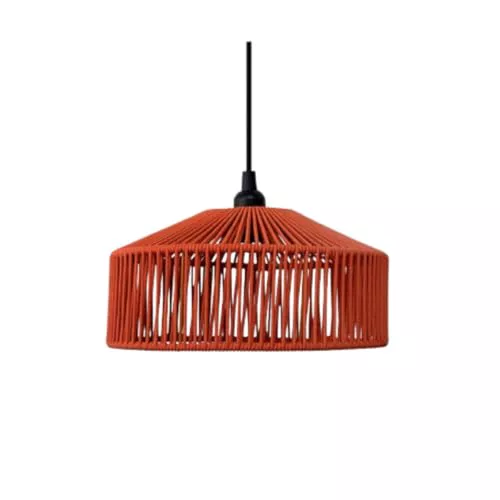 newgarden - Lámpara Colgante sin Instalación CALABARDINA. De Hilo Trenzado. Sin cables. No Incluye Bombilla. Diseñada en España. (Terracota)