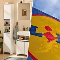 Lidl vende un armario alto de diseño minimalista, perfecto para ampliar el almacenaje en baños pequeños