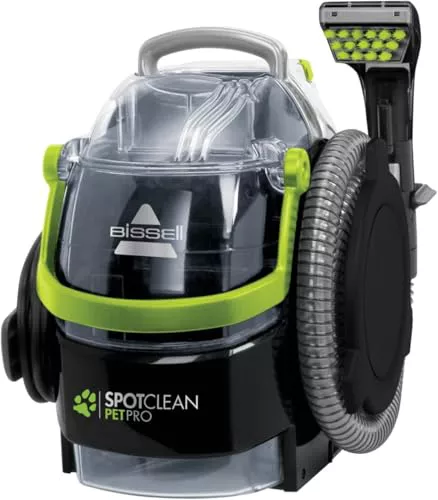 BISSELL SpotClean Pet Pro, Aspiradora de Agua Tapicería, Lava Aspiradora Ideal para Dueños de Mascotas, Limpiador de Liquidos para Alfombras, Tapicería, Sofá, Auto & Más, Motor Potente de 750W, 15585