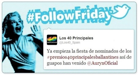 #FollowFriday de Poprosa: entre nominaciones a los #premios40 y otros saraos musicales