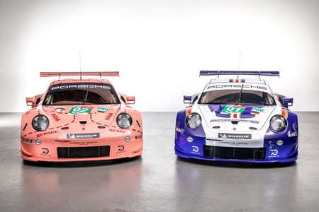 Porsche ya no tiene LMP1 en las 24 Horas de Le Mans, pero sí este par de 911 RSR con decoraciones míticas