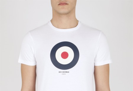 La escarapela de los mods en las camisetas de Ben Sherman
