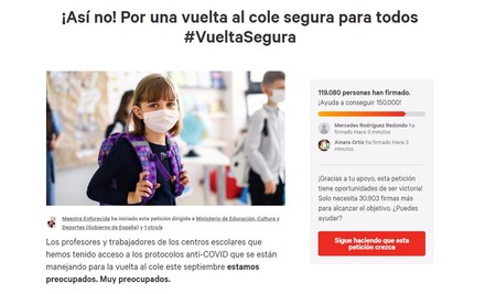 campaña change.org