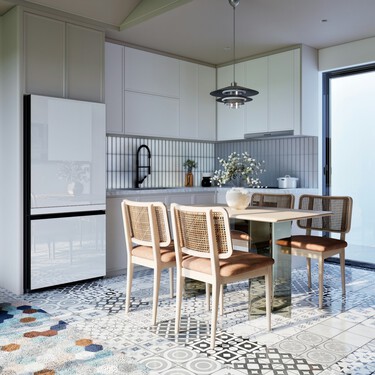 Gracias a Leroy Merlin tendremos un suelo estilo portugués en la cocina de casa sin obras, sin ensuciar y low cost 
