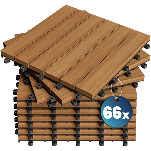 CASARIA® Set 66x Baldosas Jardín Exterior 30x30cm