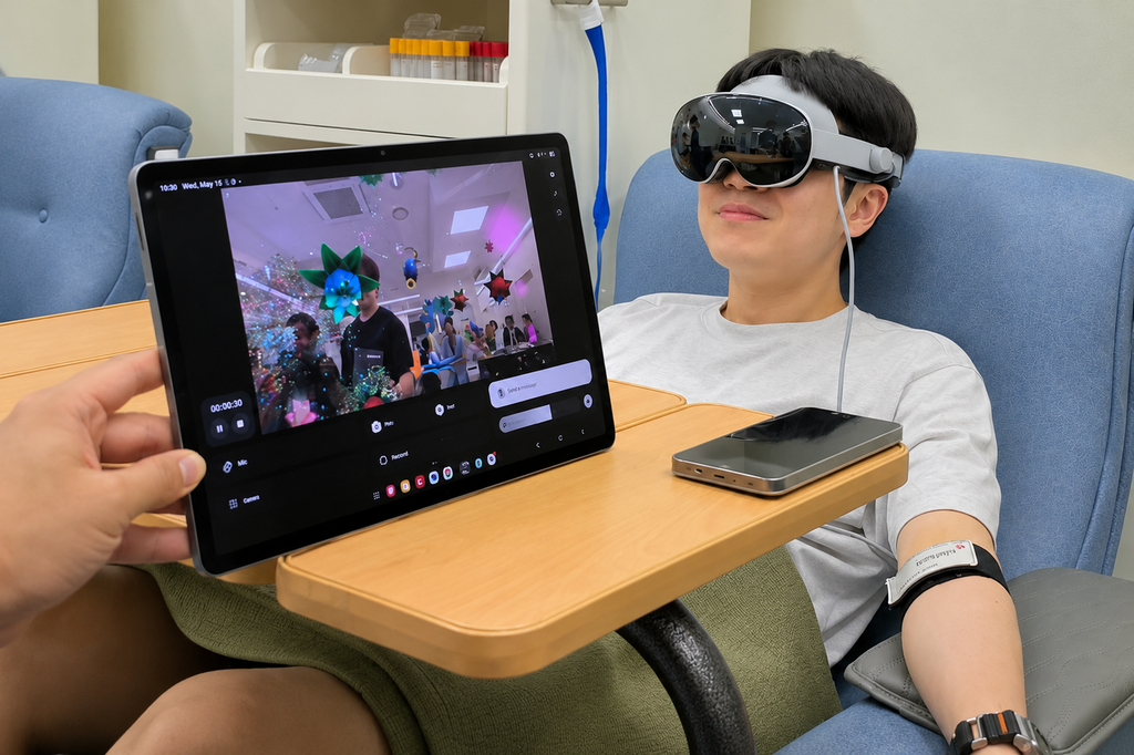 Donar sangre no cambia, pero sí la forma de vivirlo: Samsung coloca las Galaxy XR en un momentos incómodo para mucha gente