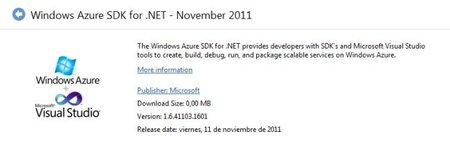 Publicado Windows Azure SDK 1.6, creciendo en la nube