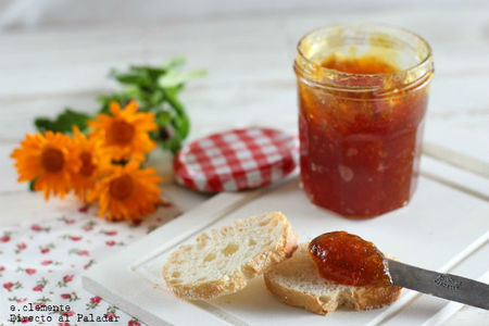 Confitura de tres frutas. Receta