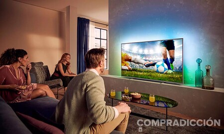 Diagonal bestial para disfrutar la Eurocopa a precio ajustado: Philips Ambilight 75PUS8505/12 por 1.159,99 euros esta semana en Amazon