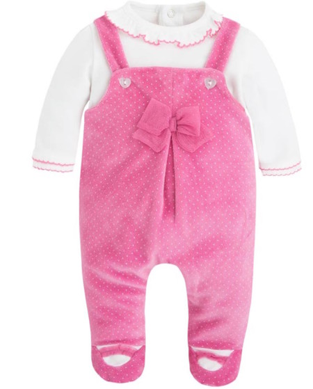 Pelele Rosa Terciopelo