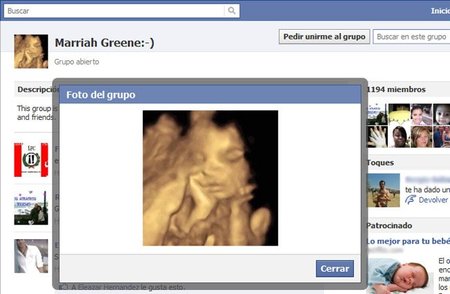 Más de 300 amigos en Facebook y aún no ha nacido