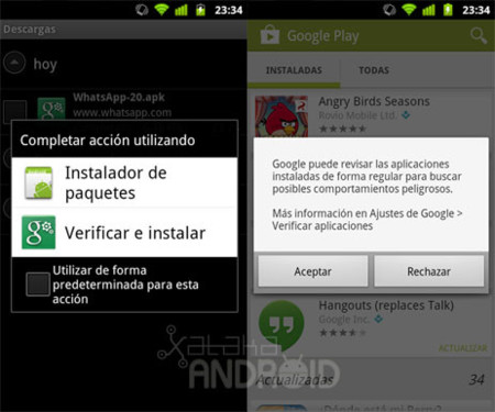 Verificar aplicaciones Android