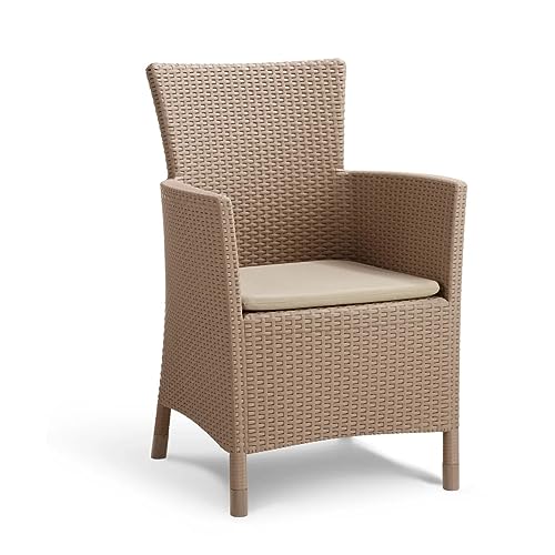 Keter Iowa - Sillón de ratán para jardín o interior