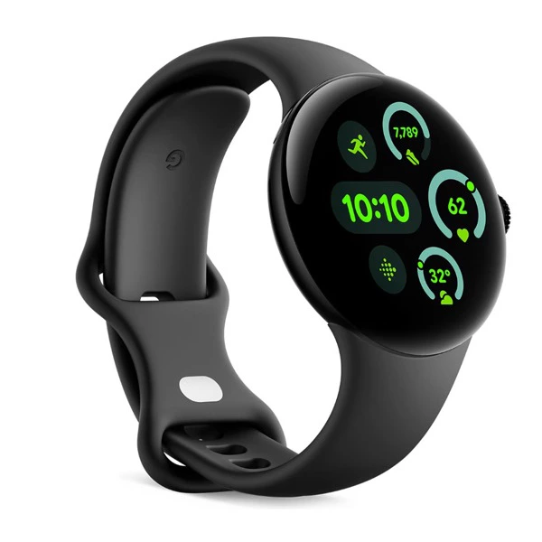 Google Pixel Watch 3 41mm, Caja de aluminio color negro mate y correa deportiva color obsidiana, Wi-Fi Smartwatch