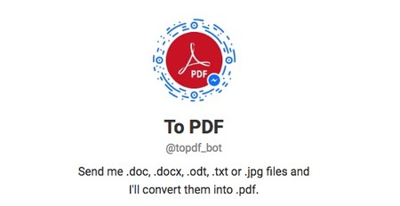 Telegram Contact Topdf Bot