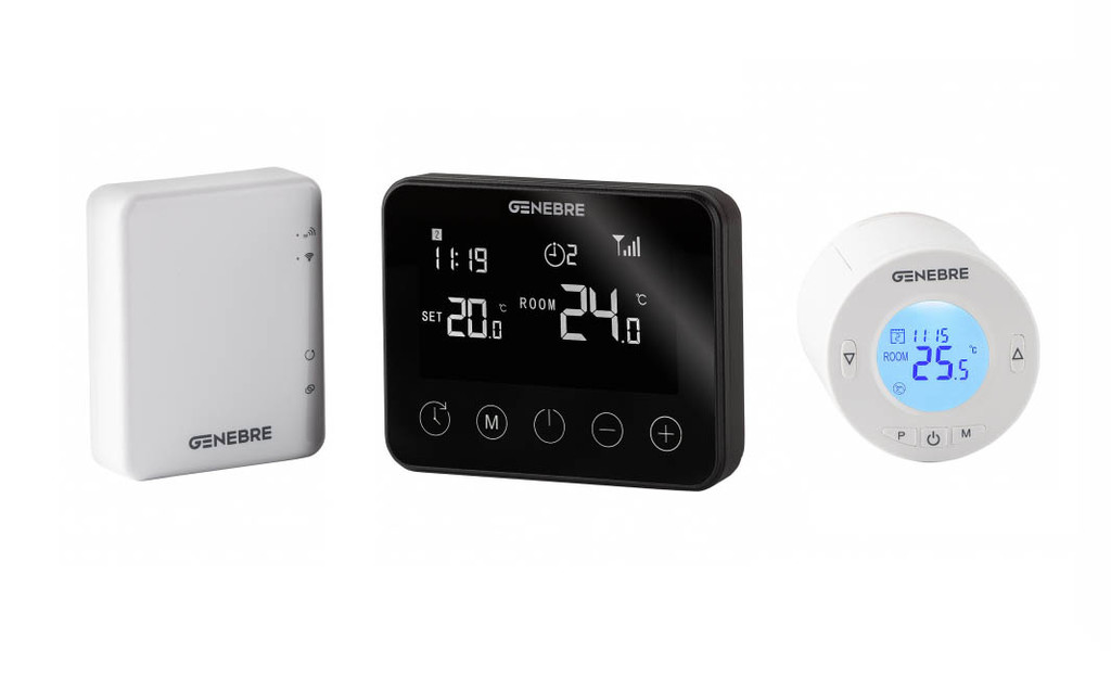 Esta válvula conectada y este termostato de Genebre permiten el control a distancia de la climatización de casa