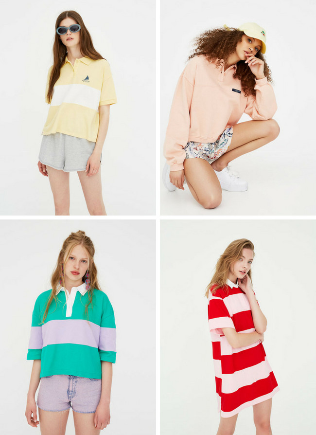 polos noventa low-cost rayas