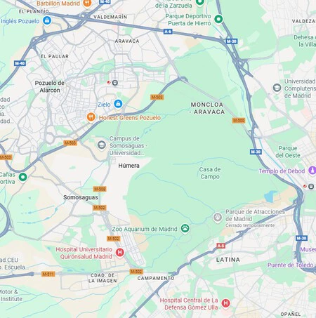 Mapa Corte A5 Madrid