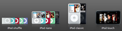 La página de Apple.com ya está actualizada con los nuevos iPod