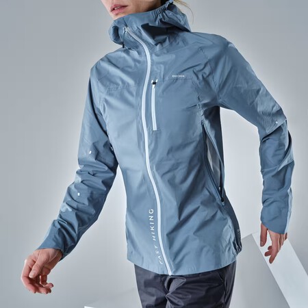 Chaqueta Impermeable De Montana Y Trekking Ultraligera Mujer Fh500
