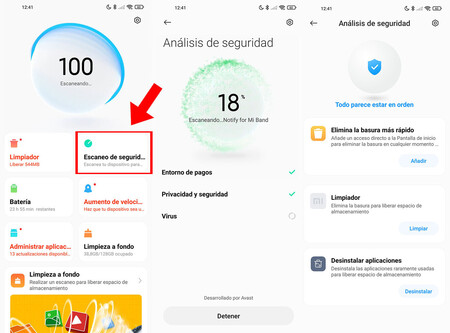 Escaneo de seguridad