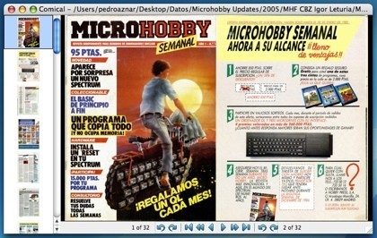 Comical: Lector para archivos CBR y CBZ de cómics y publicaciones digitales
