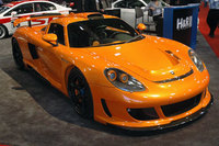 Gemballa Mirage GT naranja en el SEMA Show