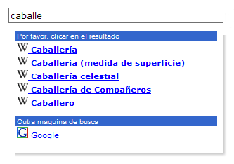 Prueba cómo sería buscar en la Wikipedia con algo de Ajax