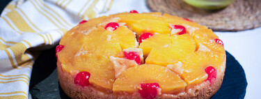 Tarta de piña invertida, receta fácil para un pastel viejuno, pero delicioso