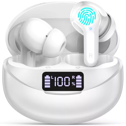 Auriculares Bluetooth Inalambricos 5.3 con Sonido Hi-Fi Estéreo, USB-C