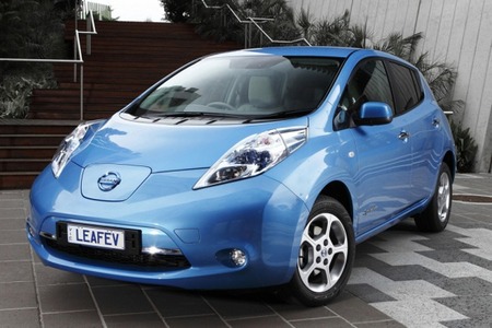 Nissan LEAF azul EV
