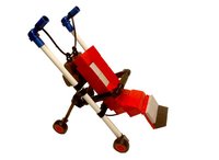 Un cochecito de bebé hecho con piezas de Tente