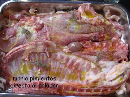Receta de choto al horno