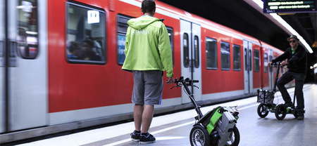 Scuddy: un triciclo eléctrico plegable para la gran ciudad