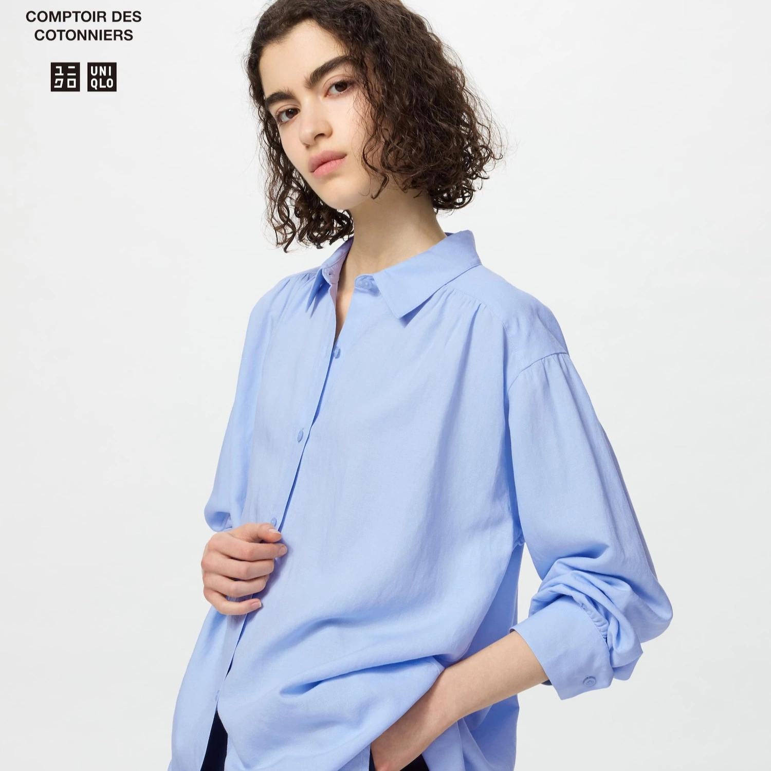 Camisa lino mezcla oversize