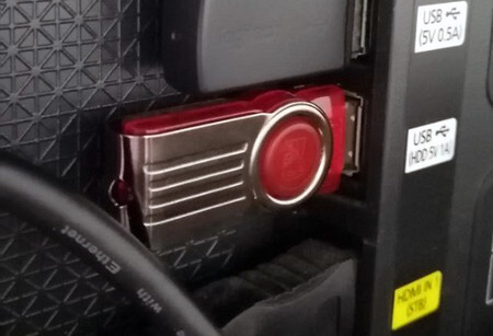 USB en una tele