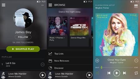Spotify actualiza su aplicación para Windows Phone con un nuevo diseño