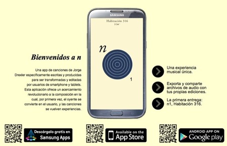 n es una aplicación (aplicanción) musical de Jorge Drexler para dispositivos móviles