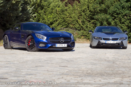 Mercedes-Benz AMG GT S contra BMW i8