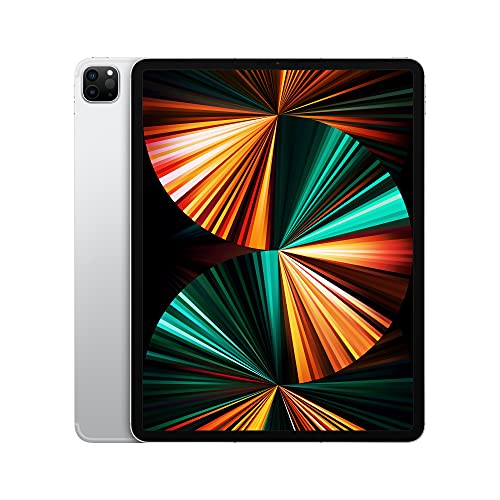 2021 Apple iPad Pro (de 12,9 Pulgadas, con Wi-Fi + Cellular, 256 GB) - Plata (5.ª generación)