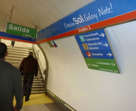 La nueva estación Sol Galaxy Note de Madrid, la imagen de la semana